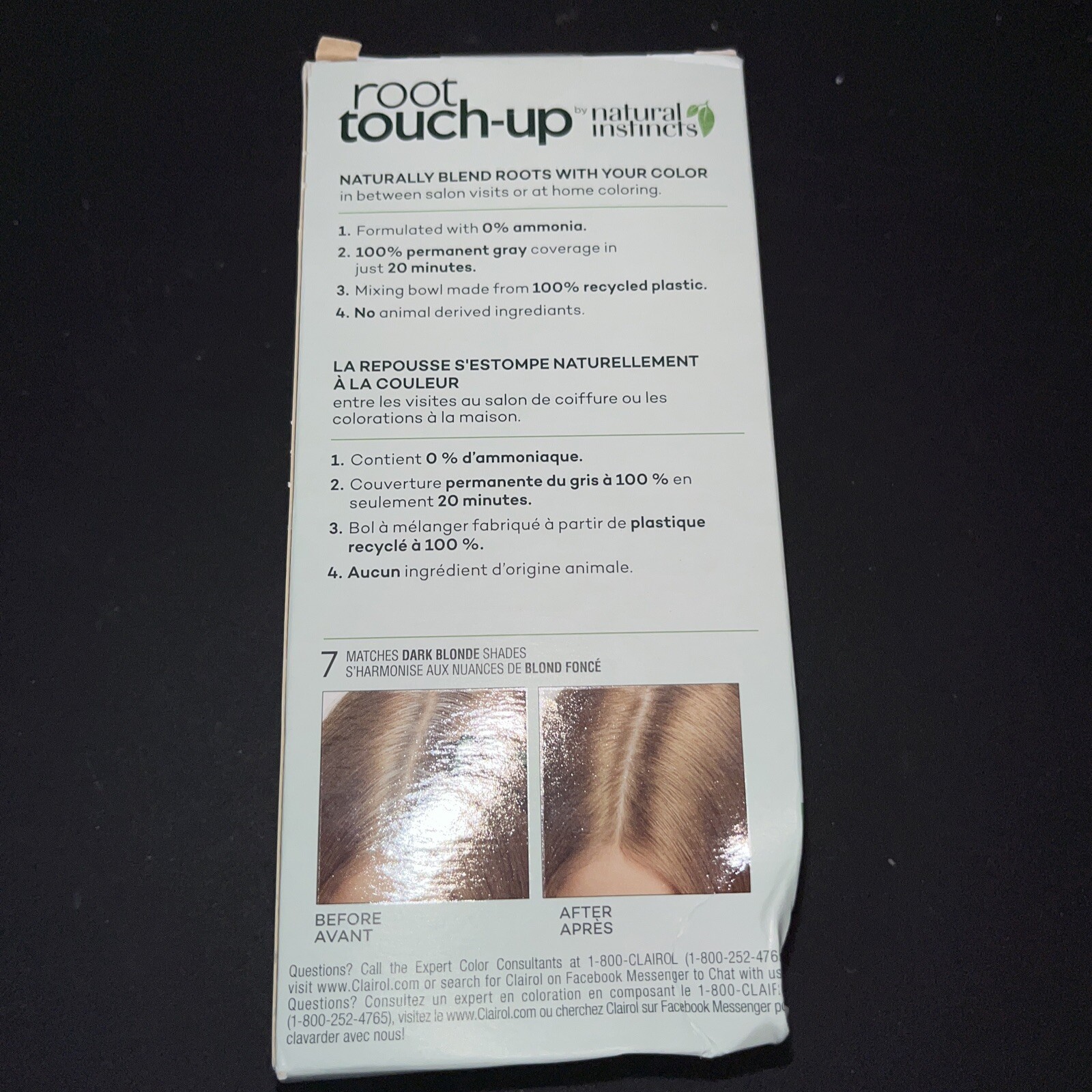 #7 CLAIROL Hair Color Root Touch Up Dark Blonde No Ammonia Covers Gray