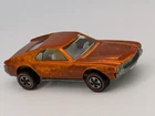 Vintage 1968 Hot Wheels Redline Custom AMX Orange Diecast Car