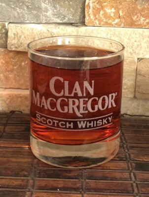 CLAN MACGREGOR Collectible Whiskey Glass