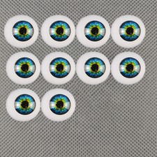 5pairs 22MM Reborn Baby Acrylic Eyeballs Half Round Eyes Reborns DIY Kit Supply