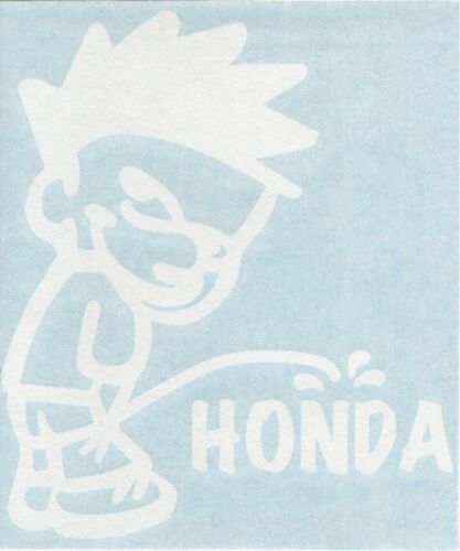 Pee On Honda - Funny Humorous Car Truck Auto Window Vinyl Decal Sticker 02123 - Picture 2 of 2