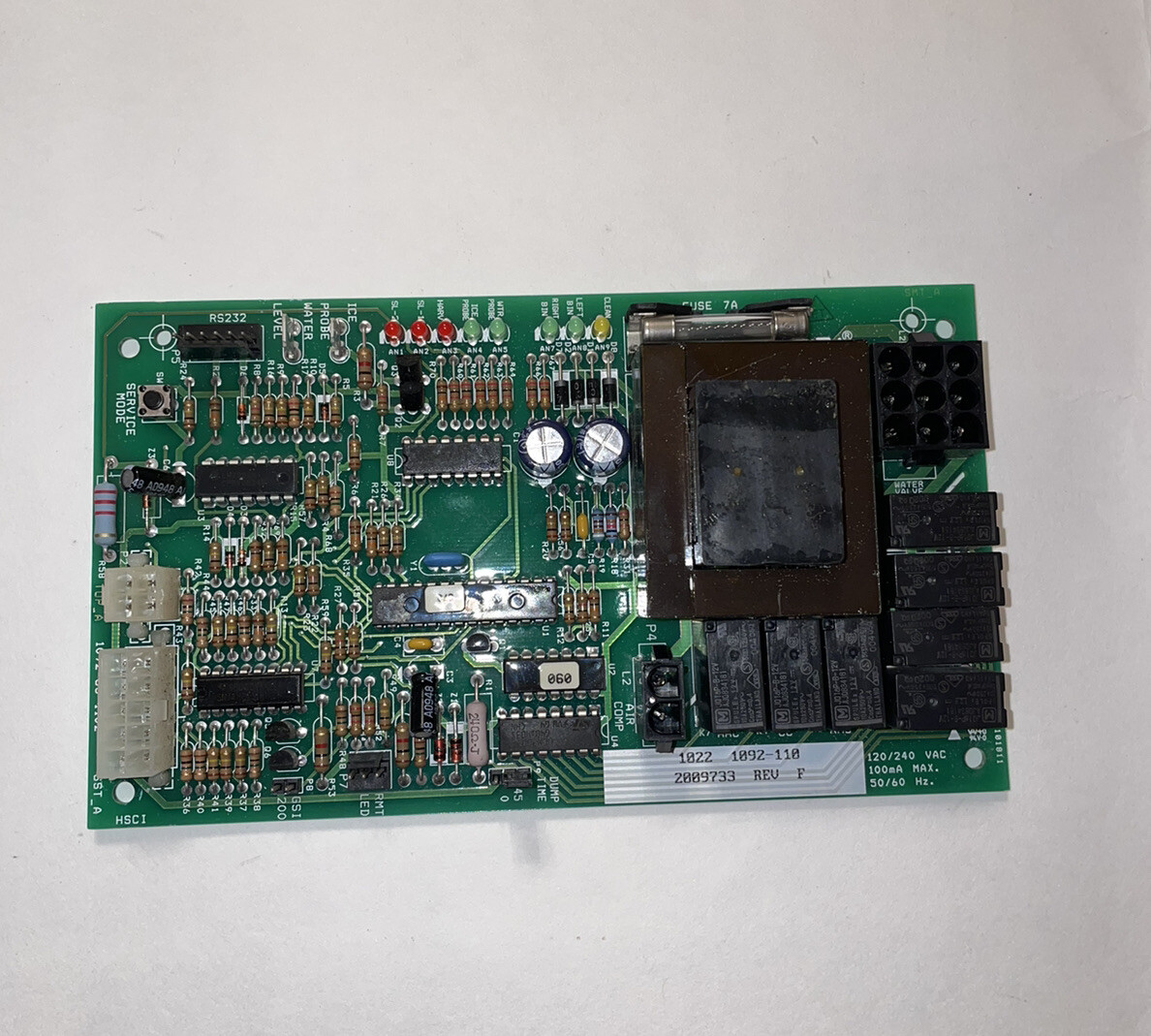 1092-83-1002-SS01A 1092-110 2009733 Rev F control board of  