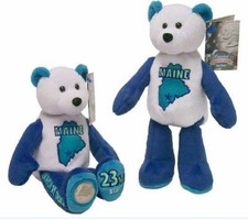 23 Limited Treasures Maine State Quarter Collectible Plush 9" Bear