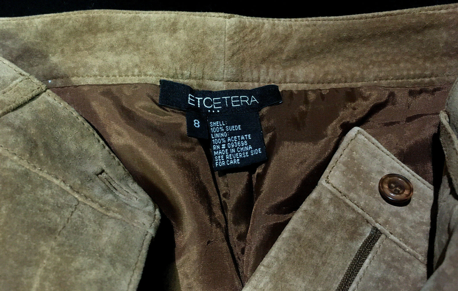 ETCETERA Leather Suede SILKY SOFT Pants Straight … - image 3