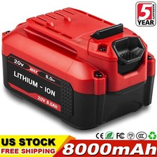 For Craftsman 8.0Ah 20 Volt 20V Max V20 Lithium Battery CMCB206 CMCB204 CMCB202