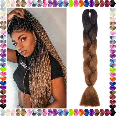 Zöpfe Kunsthaar Haar Braids Twist Zum Einflechten Flechten Jumbo Braiding Ombre