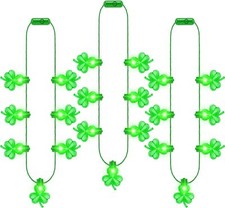Collier St Patrick accessoires s'allume St Patrick Day Necklace 3 pièces