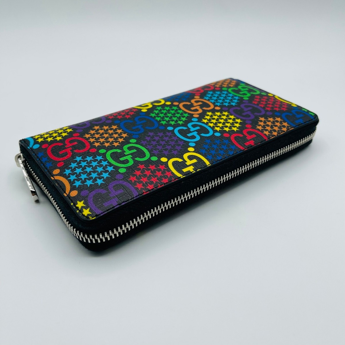 Gucci★素敵！Unisex Supreme GG Psychedelic Zip Around Wallet Gucci Psychedelic GG Supreme Bifold Wallet – Sunset Boutique