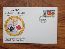 North American Manx Assoc . Isle of Man 1978   First Day Cover .  Free UK P&P