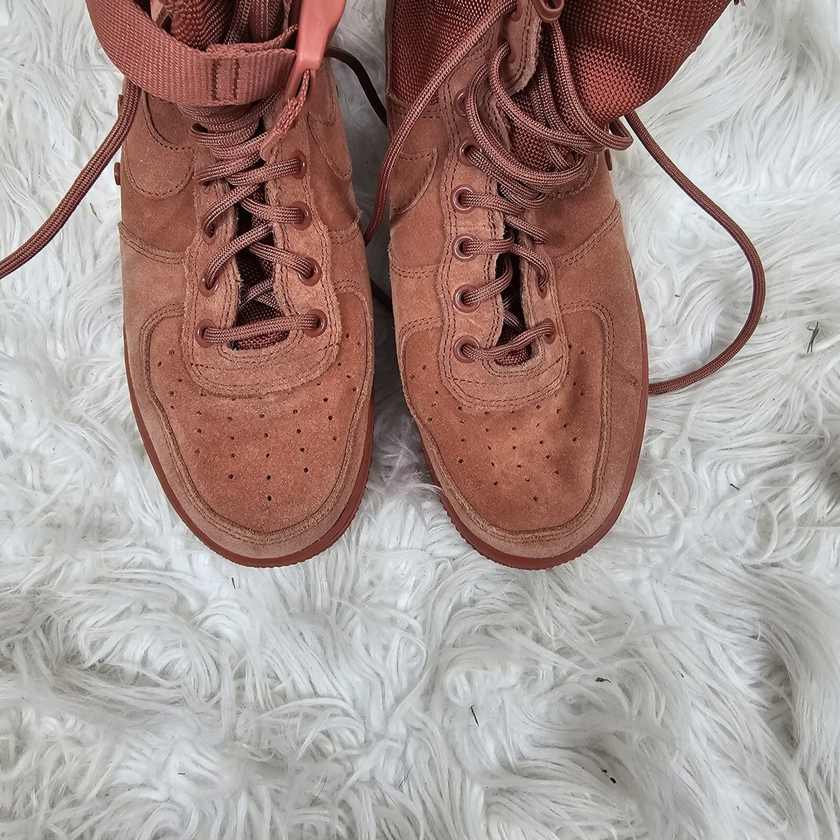 Nike SF Air Force 1 Sneaker Boot Dusty Peach 884024-204 Size 