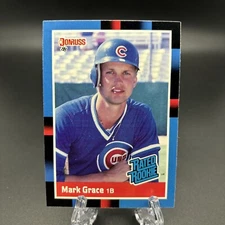1988 Donruss Mark Grace Rated Rookie Card R35684 **READ DESCRIPTION**