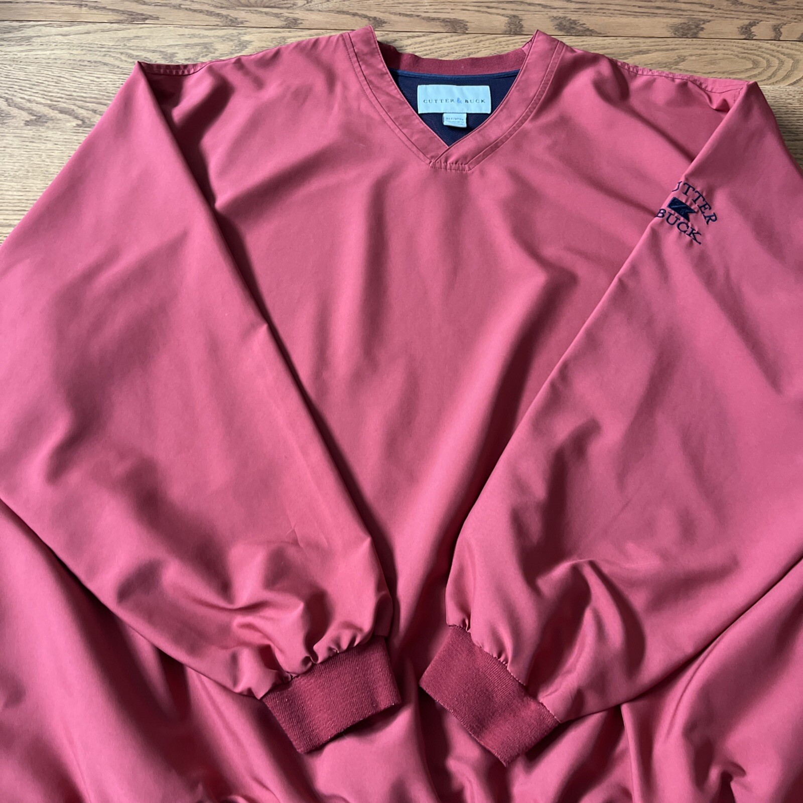 Cutter & Buck Men’s 3XT Maroon Pullover Wind Shirt Big & Tall