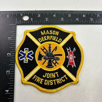 MASON DEERFIELD JOINT FIRE DISTRICT Fire & Medical Patch (Firefighter) 441P