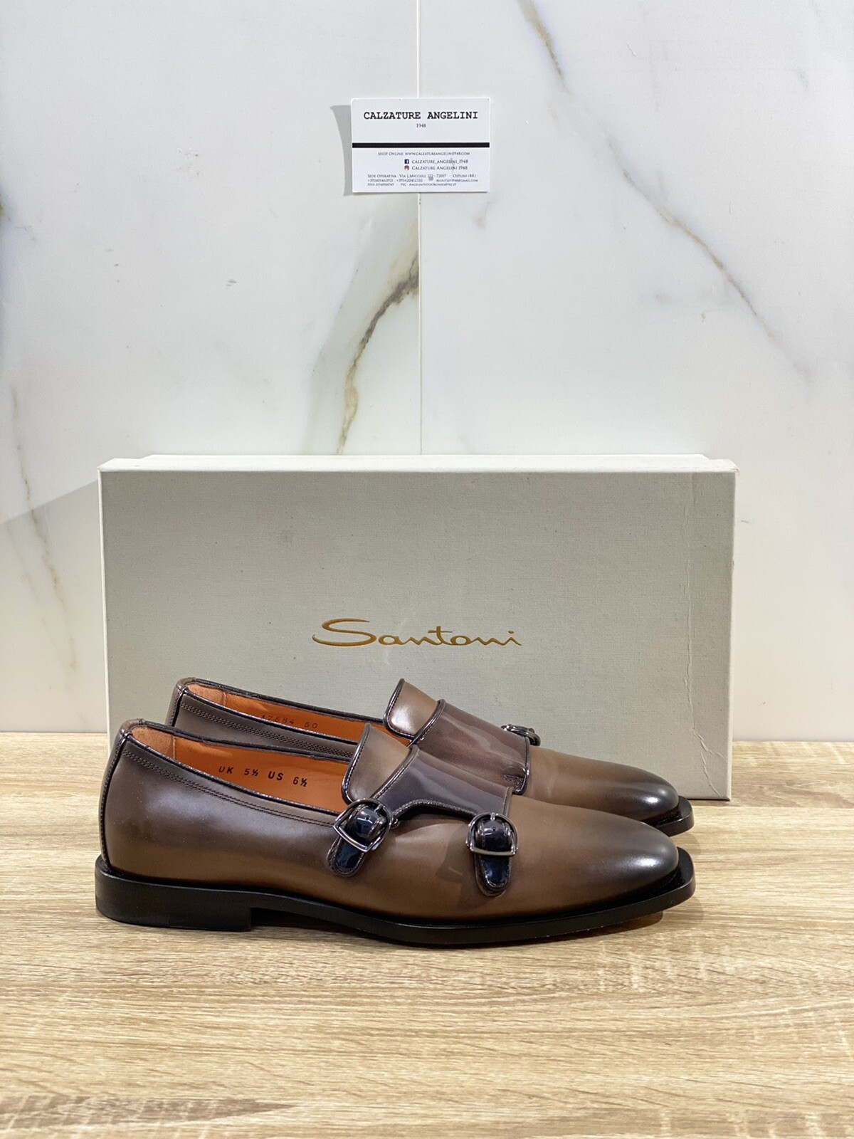 Mocasines Hombre Doble Hebilla de Piel Marrón Men | eBay