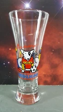 BUD LIGHT BEER 🍺 SPUDS MACKENZIE PILSNER GLASS 1988 ANHEUSER BUSCH LIBBEY VTG