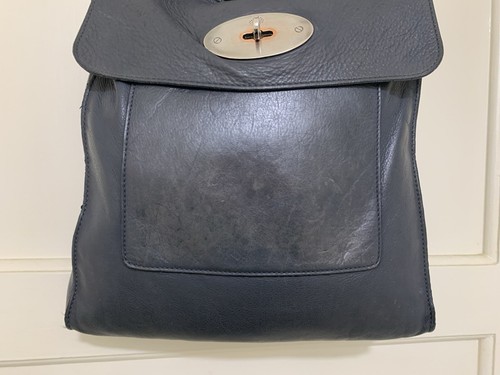 Mulberry Unisex Antony Grey Soft Leather Lined Messenger Crossbody Bag Large - Picture 3 of 24