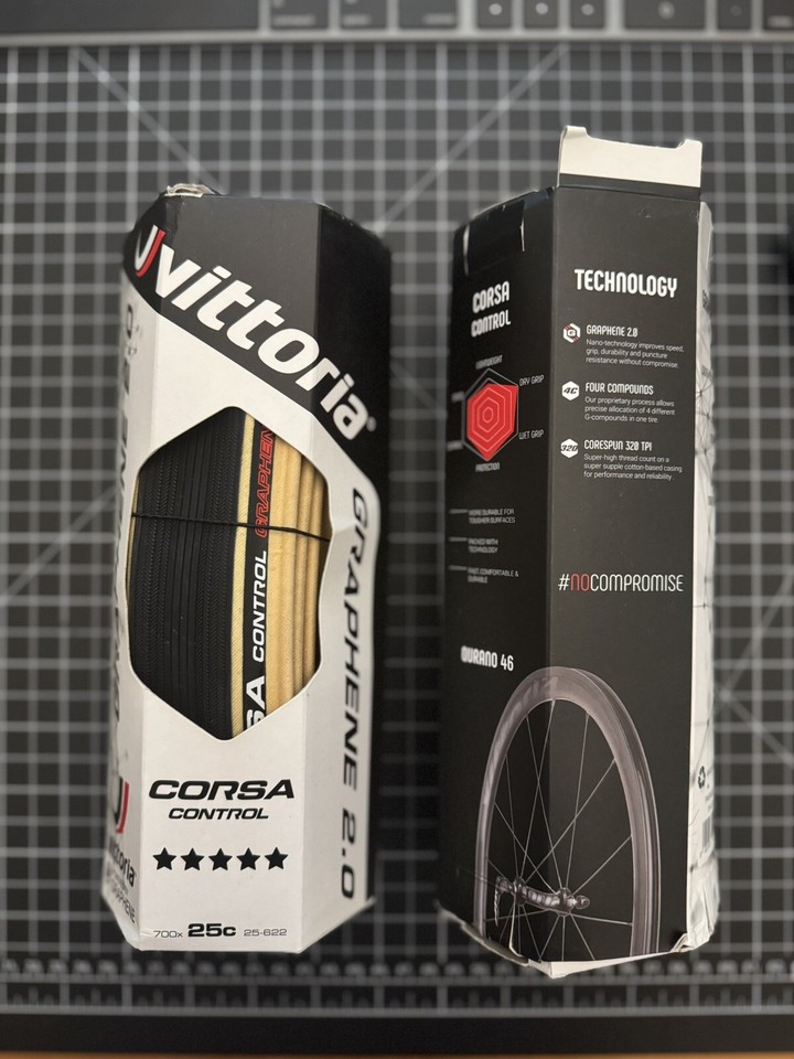 Vittoria Corsa Control G+2.0 Clincher Tire – 700x25C – Tan