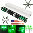 20" Carbon Crossbow Arrows Crossbow Bolts Hunting Broadheads 3X Lighted Nocks