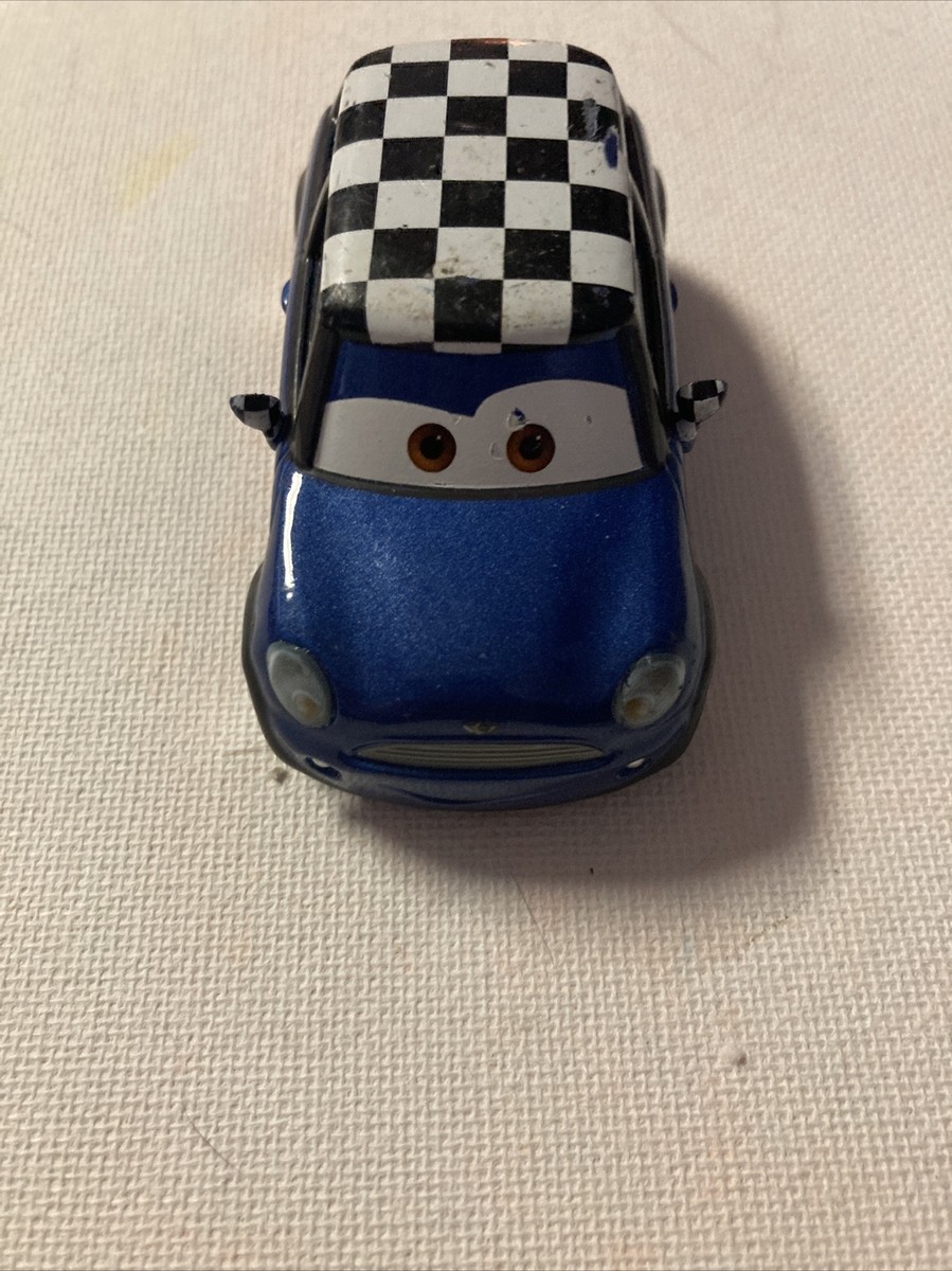 Disney Pixar Diecast Cars -Becky Wheelin - Checkered Roof Blue