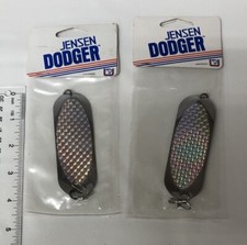 Luhr Jensen Dodger 4/0 Vintage  Trolling Salmon Reflective Hood River Oregon 4"