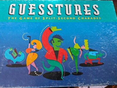 Hasbro Guesstures The Game of Split Second Charades First Edition