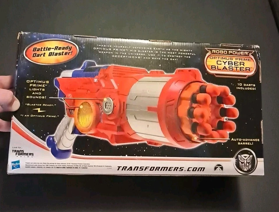 TRANSFORMERS Dark Of The Moon NERF CYBER BLASTER Optimus Prime LIGHTS & Sounds - Image 3 of 3