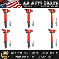 6pcs Energy Ignition Coil & NGK Spark Plug for Mercury Ford Escape 3.0L V6 UF486