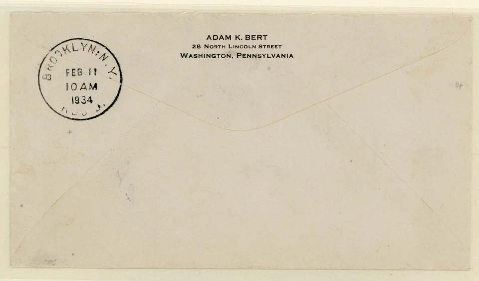 USA 1924 Byrd National Stamp Expo Sheet FDC Scott # 735 I471 - Image 2 of 2