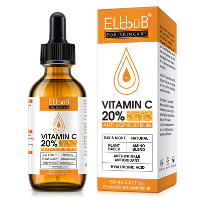 Premium 20% Vitamin C Serum for Face with Hyaluronic Acid, Retinol & Amino Acids