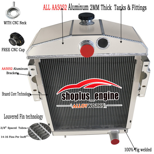 3 Rows Aluminum Radiator Fit Farmall international M MD MDV MV SMTA ...