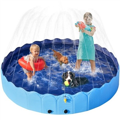 Hundebadewanne Hundepool mit Spritzer Klappbare Faltbares Planschbecken