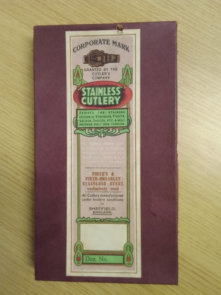 Set of 6 vintage Cutlers sheffield steel classic fruit knives in