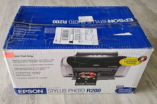 Epson Stylus R200 Digital Photo Inkjet Printer + Dust Cover / TESTED & WORKING - Photo 7/8