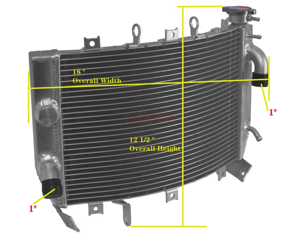 Nuevo radiador todo aluminio para Kawasaki Ninja ZX-6R ZX6R 2003-2004 Foto 2 de 4