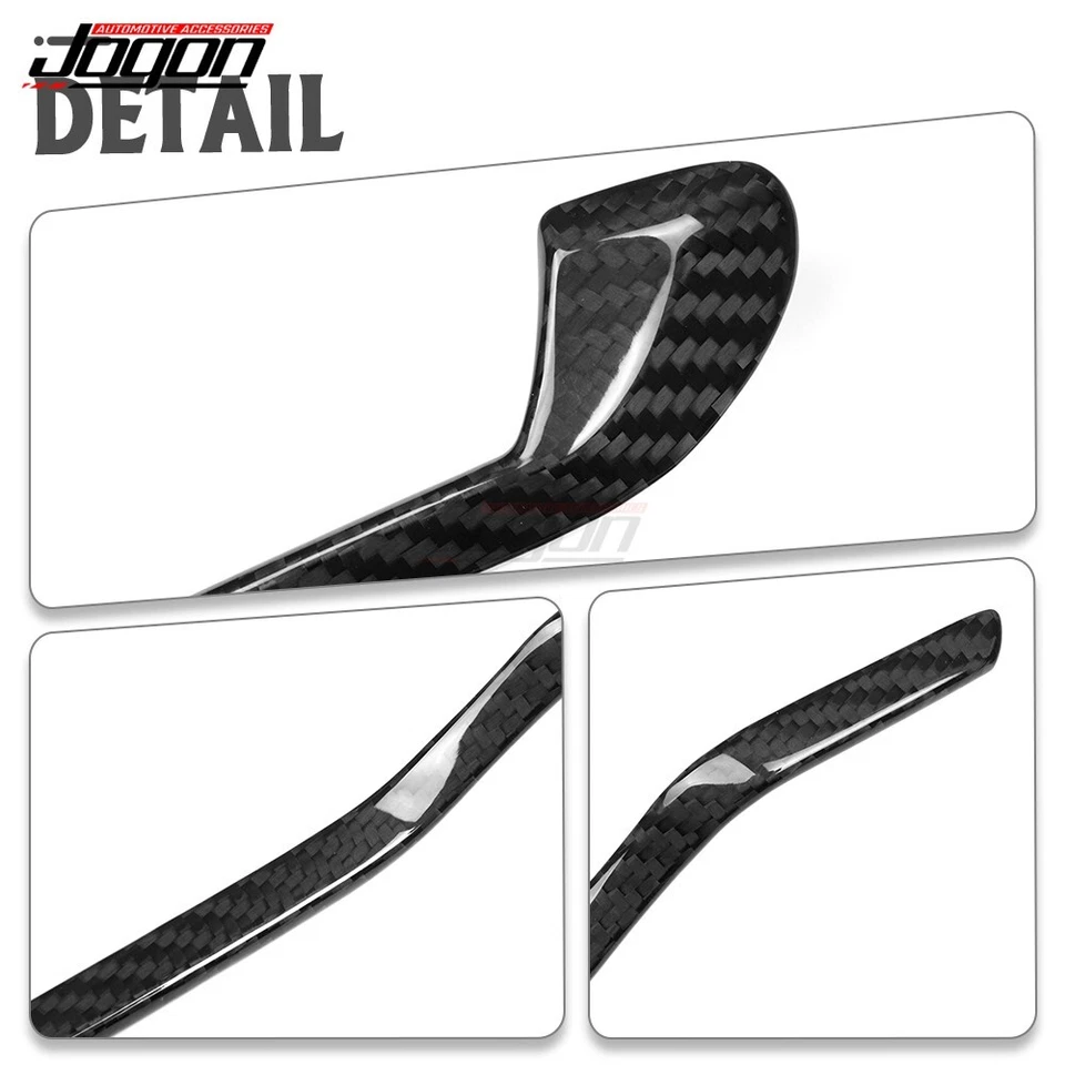 Manija de puerta interior de fibra de carbono seca moldura de tira inferior para Lotus Emira 2023-2025 Foto 4 de 4