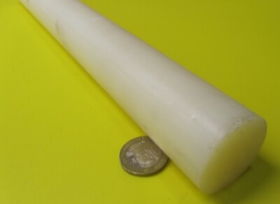 Barre Ronde En Nylon 66 Naturel - Diamètre 3/8", Longueur 60 Pouces, Neuve