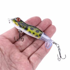 1 pcs Whopper Popper Floating Rotating Tail Fishing Lure Bass Bait 9.5cm/11g