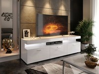 Tv Board Weiß Hochglanz 180 Lowboard Schrank Unterschrank Sideboard Berlin