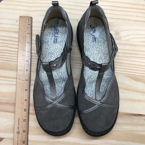 JBU Jambu Shoes Womens 12 M Buttercup Casual TStrap Mary Jane Flats Gray Fabric - Picture 6 of 17