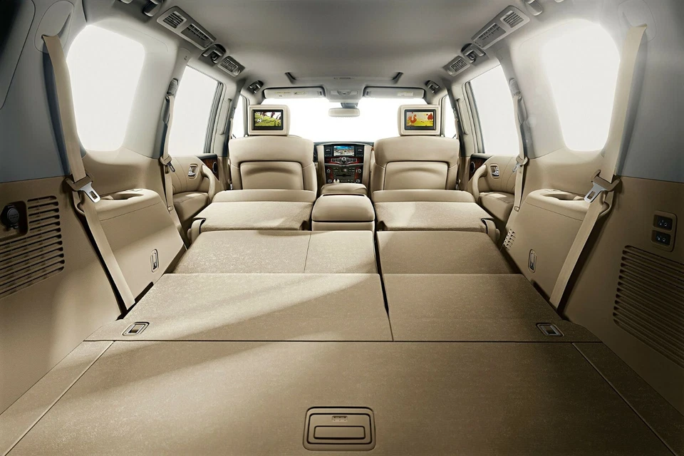 Red de carga organizadora de malla estilo sobre maletero trasero para Nissan Armada 2005-2023 Foto 3 de 4