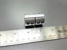 6MM X 6MM Rigid Double Clamp Shaft Coupling Double Length CNC Mill Stepper Robot