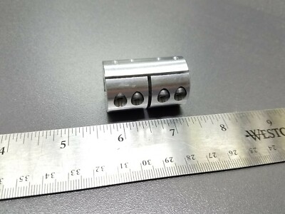 6MM X 6MM Rigid Double Clamp Shaft Coupling Double Length CNC Mill Stepper Robot
