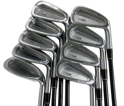 PRGR Data 801 Forged Iron Set 9 Pieces 3-9 P,S M-43 Stiff Flex Right Handed