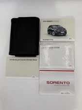 2019 KIA SORENTO Owners Manual Users Guide With Sealed Navigation System 