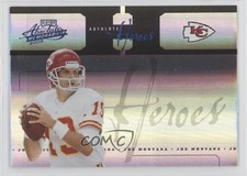 2005 Playoff Absolute Memorabilia Heroes Spectrum 8/25 Joe Montana HOF 0z4u