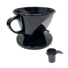 #2 Cone Style Pour Over Coffee Dripper Portable Pour Over Coffee Filter BPA-F...