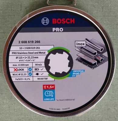 Bosch Professional 2608619266 Straight Cutting Disc Standard for INOX