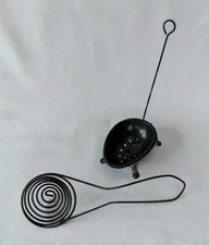2 Vintage Egg Separators Beehive Wisk Dipper Handle Style Strainer Retro Kitchen