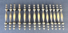 14 Vtg Amerock Cabinet Drawer Handle Pulls Brass 5.5" 3" Center Hole See Photos