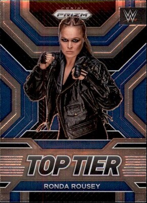 Ronda Rousey 2023 Panini Prizm WWE Top Tier #40 Pro Wrestling Trading Card